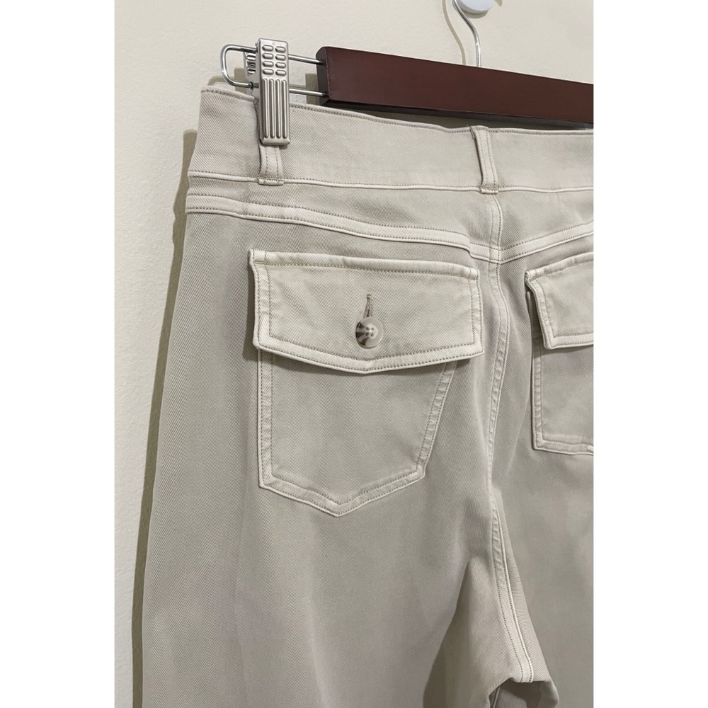 SPANX Light Beige Wide-Leg Cropped Pants, SIze XL - Picture 11 of 12